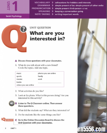 牛津大学听说训练入门级Q:Skills for Success Intro Listening and Speaking6357 作者:one 帖子ID:255476 