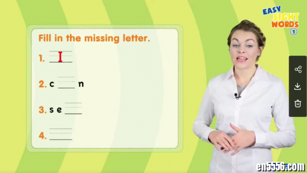 Easy Sight Words视觉词外教真人教学视频47集（Easy Phonics自然拼读同系列）高频词真人讲解动画6934 作者:one 帖子ID:255585 
