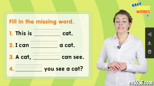 Easy Sight Words视觉词外教真人教学视频47集（Easy Phonics自然拼读同系列）高频词真人讲解动画3464 作者:one 帖子ID:255585 
