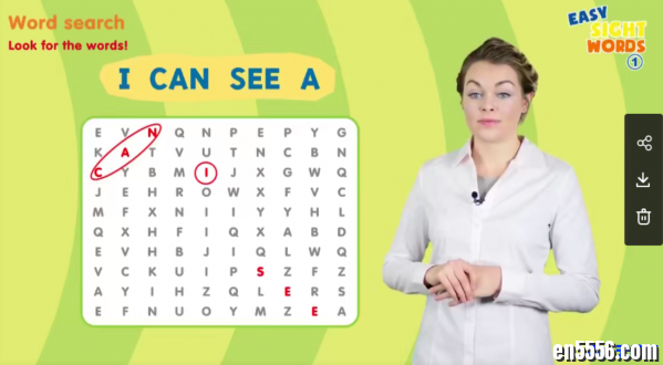 Easy Sight Words视觉词外教真人教学视频47集（Easy Phonics自然拼读同系列）高频词真人讲解动画9876 作者:one 帖子ID:255585 