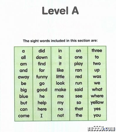 高频词全书 The Complete Book of Sight Words PDF版 - 小学英语必掌握单词4771 作者:one 帖子ID:255599 