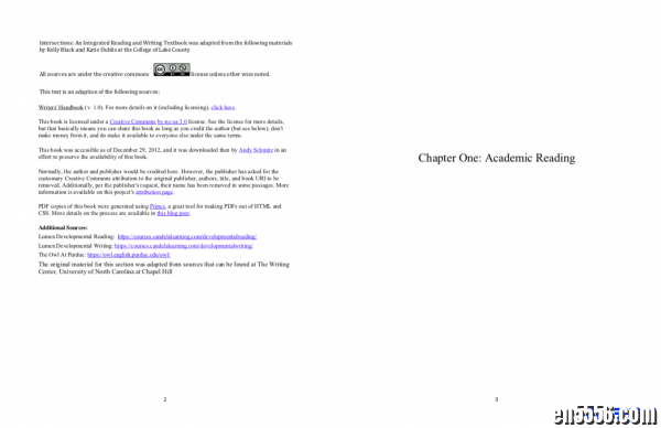Intersections: An Integrated Reading and Writing Textbook 十字路口：综合阅读和写作教材603 作者:one 帖子ID:256262 