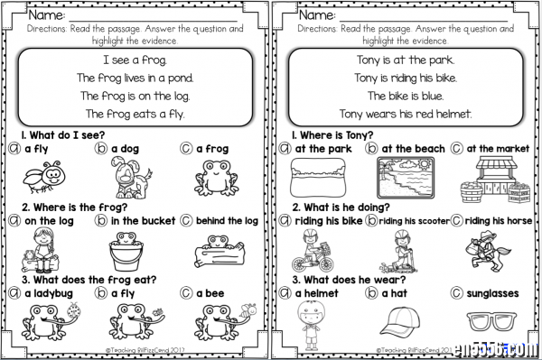 高清打印Reading Comprehension For Early Readers美国幼小阅读理解练习册，六本768 作者:one 帖子ID:256416 