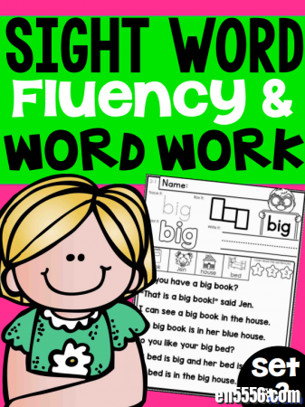 风靡国外Sightwords作业纸 -sight word （fluency&amp;word work）（四册全）练习纸 PDF可打印7825 作者:one 帖子ID:256488 