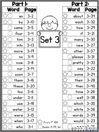 风靡国外Sightwords作业纸 -sight word （fluency&amp;word work）（四册全）练习纸 PDF可打印3263 作者:one 帖子ID:256488 