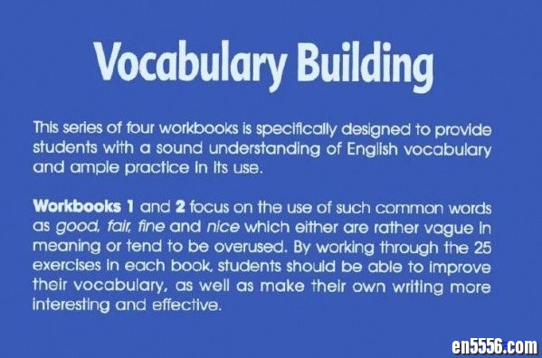 Vocabulary Building （1~4 册全， PDF扫描版，带参考答案）3161 作者:one 帖子ID:256597 