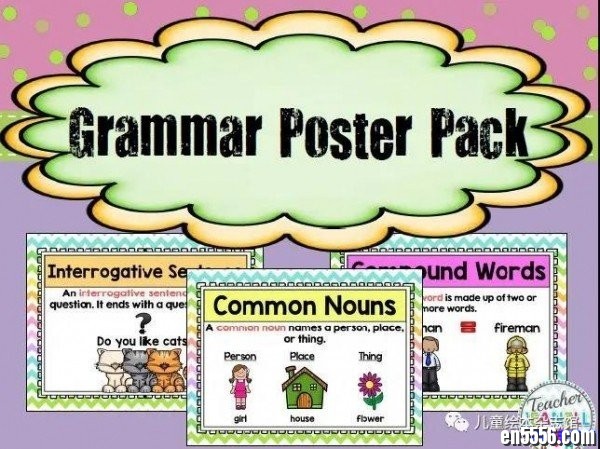 超赞高清：美国幼儿80张语法海报分享 Grammar poster pack1877 作者:one 帖子ID:256743 