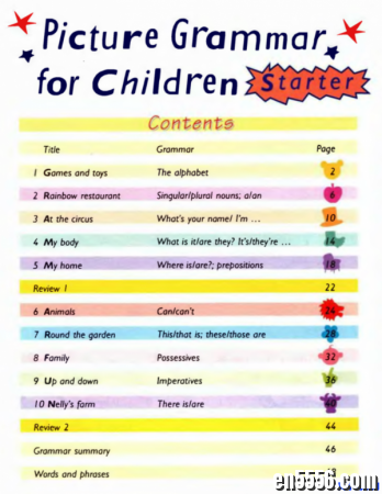 Picture Grammar for Children by David Vale（儿童语法图画书5册PDF）5846 作者:one 帖子ID:256783 