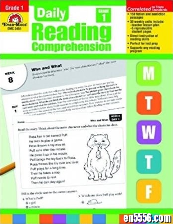 Daily Reading Comprehension 1-6+年级加州教材 Evan Moor 英文原版9371 作者:one 帖子ID:256810 