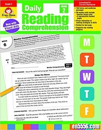 Daily Reading Comprehension 1-6+年级加州教材 Evan Moor 英文原版7157 作者:one 帖子ID:256810 