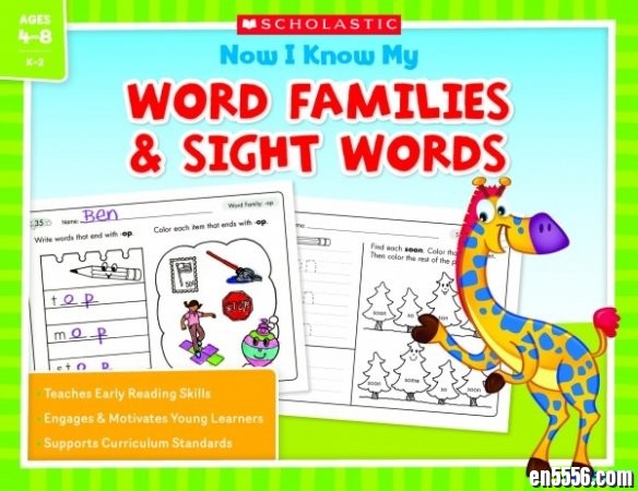 学乐 Scholastic Now I Know my Word Families and Sight Words K-2 练习册 (百度)9065 作者:one 帖子ID:256850 