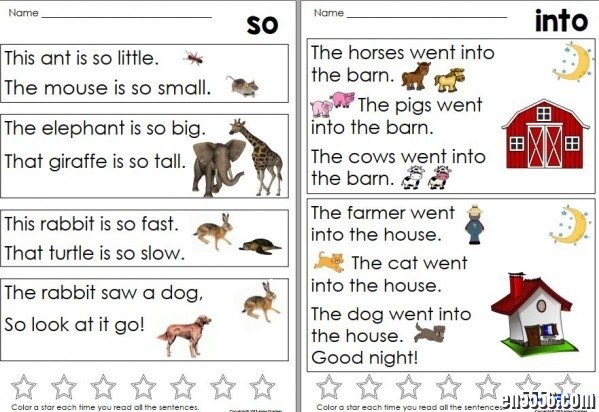very first alphabet sentences very first sight words sentences等练习纸869 作者:one 帖子ID:256854 