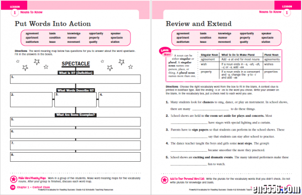 学乐出品《Powerful Vocabulary for Reading Success Grade 4-6》 共三大本近600页 非扫描版PDF3502 作者:one 帖子ID:256881 