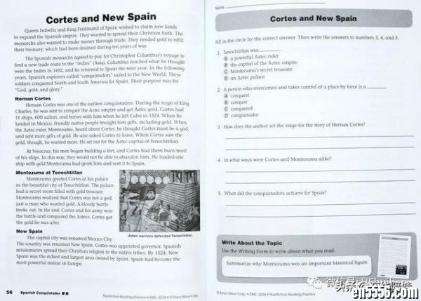 美国加州分级非虚构类阅读理解练习册（G1-G6全）2881 作者:one 帖子ID:256930 