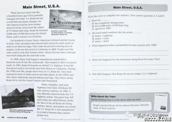 美国加州分级非虚构类阅读理解练习册（G1-G6全）2636 作者:one 帖子ID:256930 