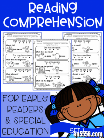 Reading Comprehension for early reader 初级阅读理解1252 作者:one 帖子ID:256954 