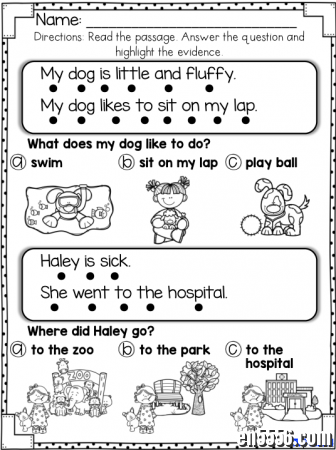 Reading Comprehension for early reader 初级阅读理解8319 作者:one 帖子ID:256954 