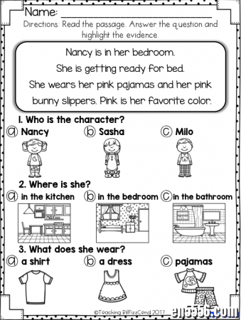 Reading Comprehension for early reader 初级阅读理解8433 作者:one 帖子ID:256954 