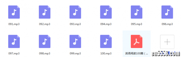 英语阅读100篇（高清PDF+MP3音频，适用小学生）5767 作者:one 帖子ID:256966 