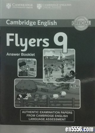 剑桥少儿英语考试三级(Flyers)官方真题共九本27套试题，PDF原版扫描电子资料8461 作者:one 帖子ID:256998 