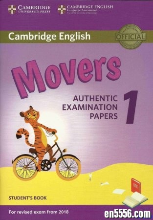 剑桥少儿英语考试二级(Movers)官方真题2018新版真题1~3共9套3271 作者:one 帖子ID:257000 