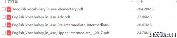 著名剑桥教材English Vocabulary in Use(最新2017版) 高清原版pdf版7506 作者:one 帖子ID:257030 