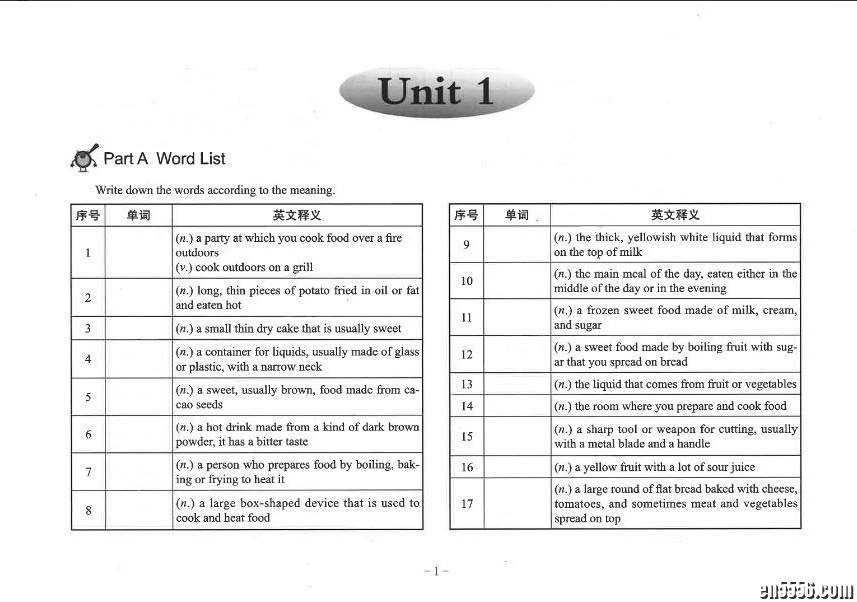 KET词汇练习册，可打印1666 作者:one 帖子ID:257088 