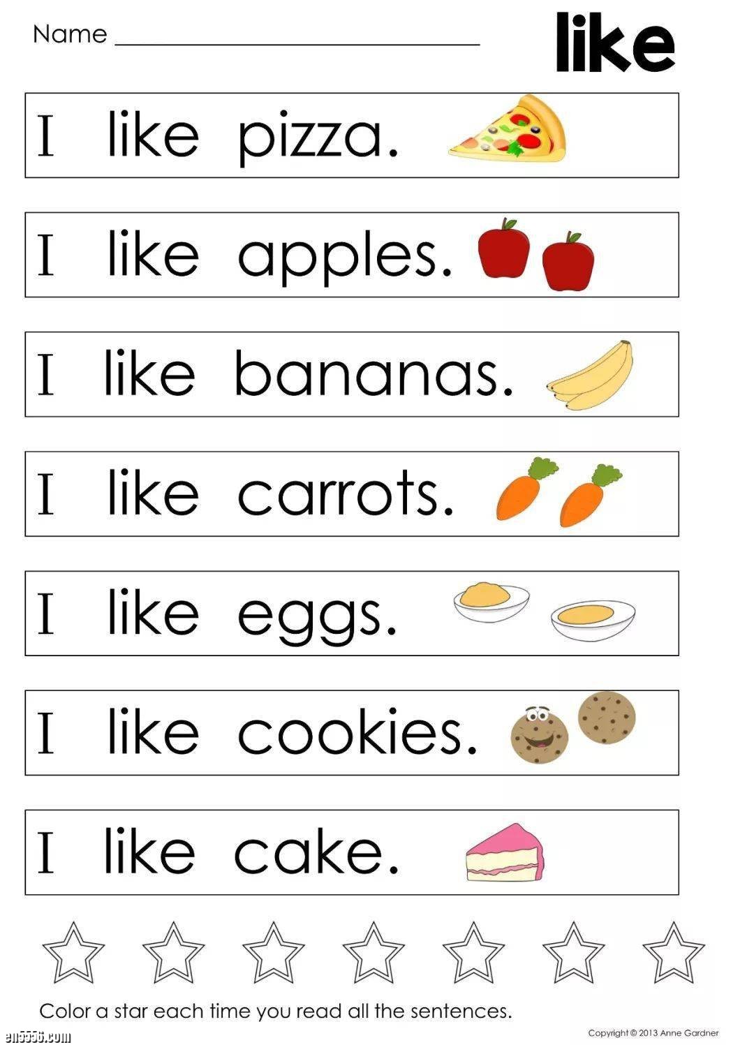Very first sight word sentence 美国加州指读高频词练习册547 作者:wx_1f04199026 帖子ID:257332 