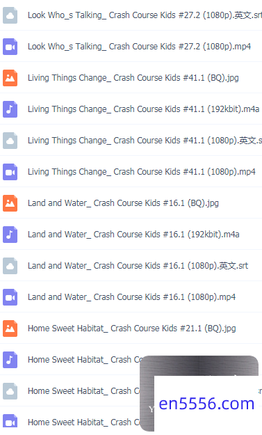 儿童教学频道-生态资源 英文字幕 ( Crash Course Kids - Life Science - Ecosystems and Flow of Energy ) 百度云网盘7849 作者:one 帖子ID:258592 