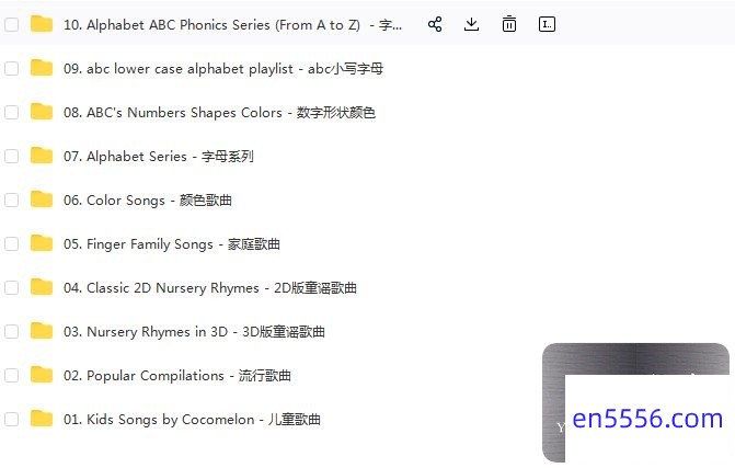 [最好的英语早教启蒙]Cocomelon（ABCkidTV）的原声视频-美国原声儿童英语学习歌曲视频298首！[百度云][共70G]8345 作者:one 帖子ID:258616 