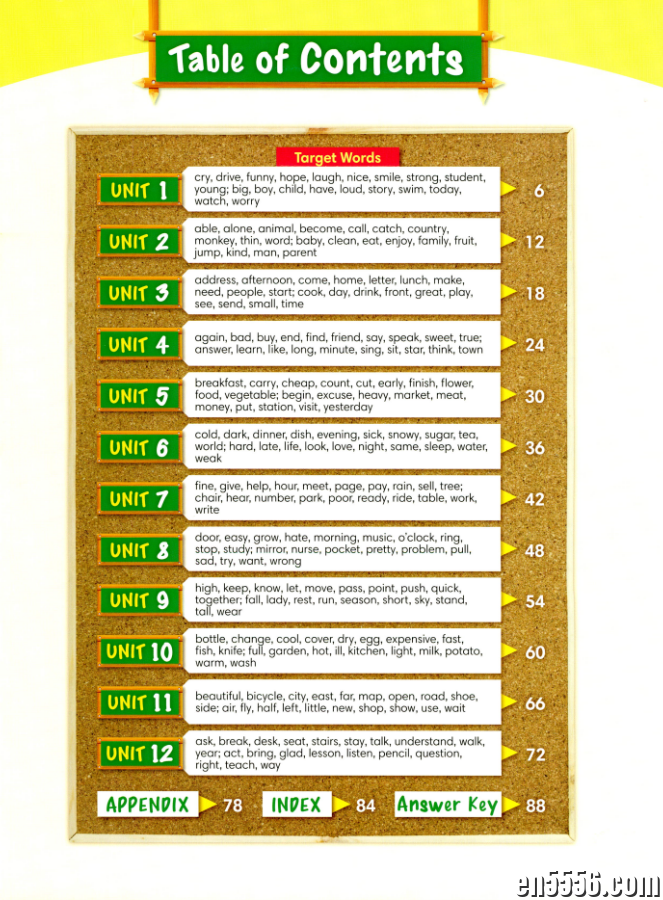 1000 Basic English Words 帮助孩子增强词汇积累 【课本PDF+MP3音频+答案等配套资料】全网最全5779 作者:菲尼克斯 帖子ID:261212 