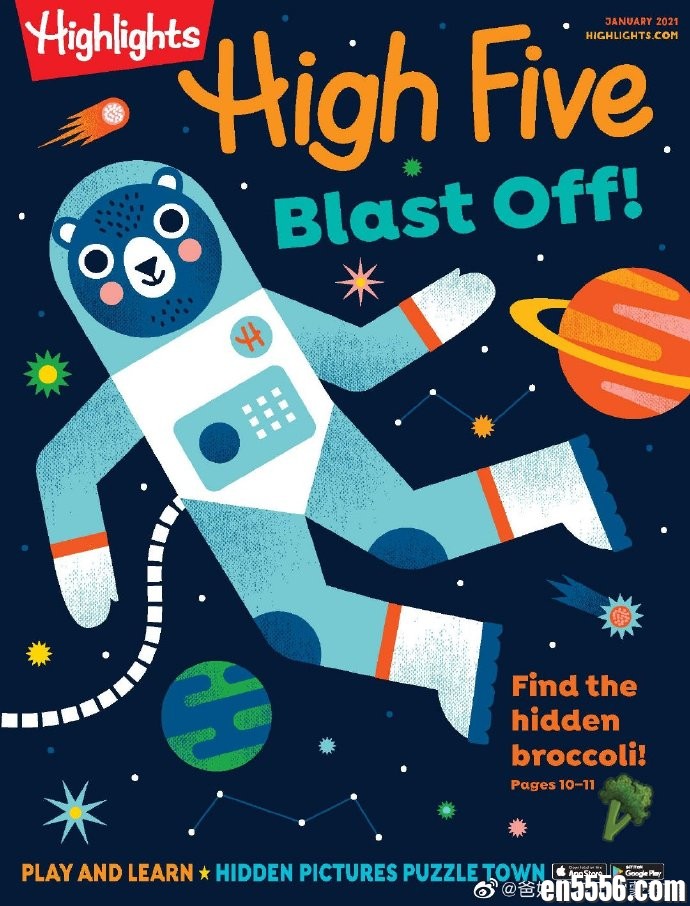 Highlights High Five Magazine 2021年1-7月刊 - Ages 2-6122 作者:沐雨昔年 帖子ID:261635 
