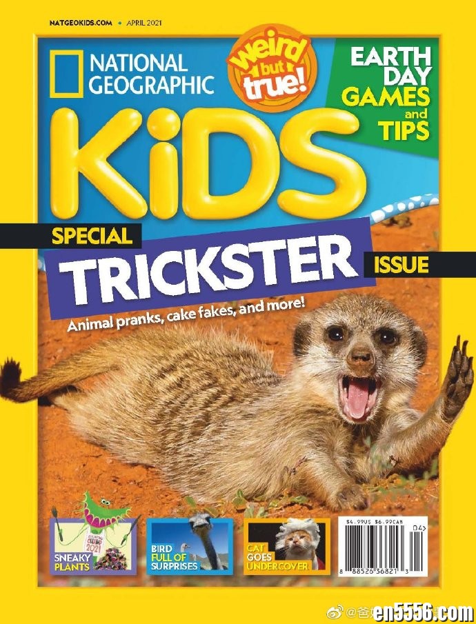 National Geographic Kids 2021年1-8月刊 美国国家地理儿童版杂志 美国版+英国版 US+UK版PDF7613 作者:维他命 帖子ID:262028 