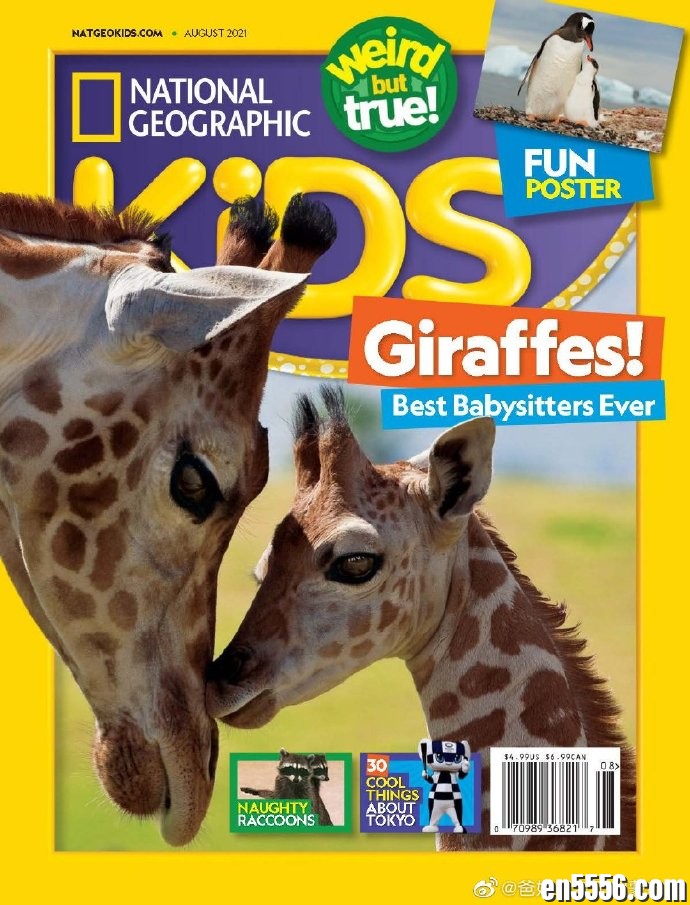 National Geographic Kids 2021年1-8月刊 美国国家地理儿童版杂志 美国版+英国版 US+UK版PDF2743 作者:维他命 帖子ID:262028 