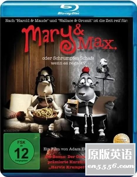 [玛丽和马克思][2009][百度云网盘下载][英语.中英双字][BD-MKV/2.1GB][720P]3937 作者:沉睡月亮 帖子ID:262636 