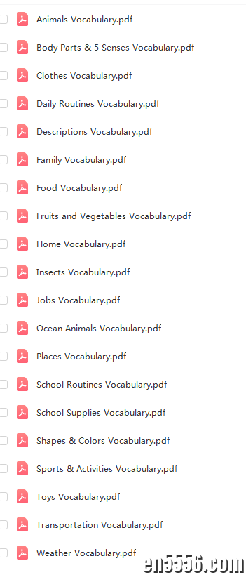 Vocabulary for ells 20个主题单词及练习1871 作者:wx_4210f3b8f3 帖子ID:263003 