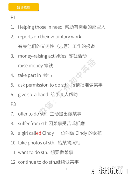 沪教牛津版八年级下册短语梳理、要点分析、重点语法2593 作者:wx_4210f3b8f3 帖子ID:263033 