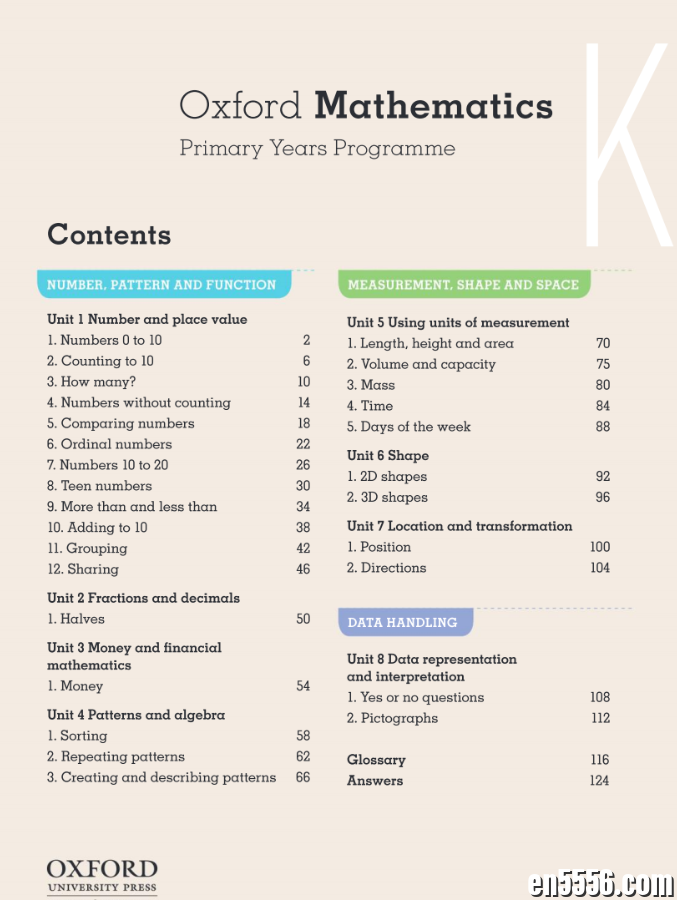 oxford mathematics-pre-K 幼儿园数学教材1410 作者:stellvia 帖子ID:263155 