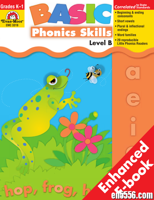 基础练习自然拼读ABC阶学龄前幼儿园小学1-2年级   PDF5283 作者:凤箫声动 帖子ID:263637 