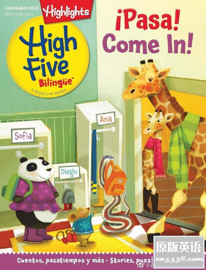 Highlights High Five Bilingüe 2021年1-12月刊 - 2021全年刊 -  Ages 2-6 双语杂志7244 作者:羽化尘 帖子ID:266612 