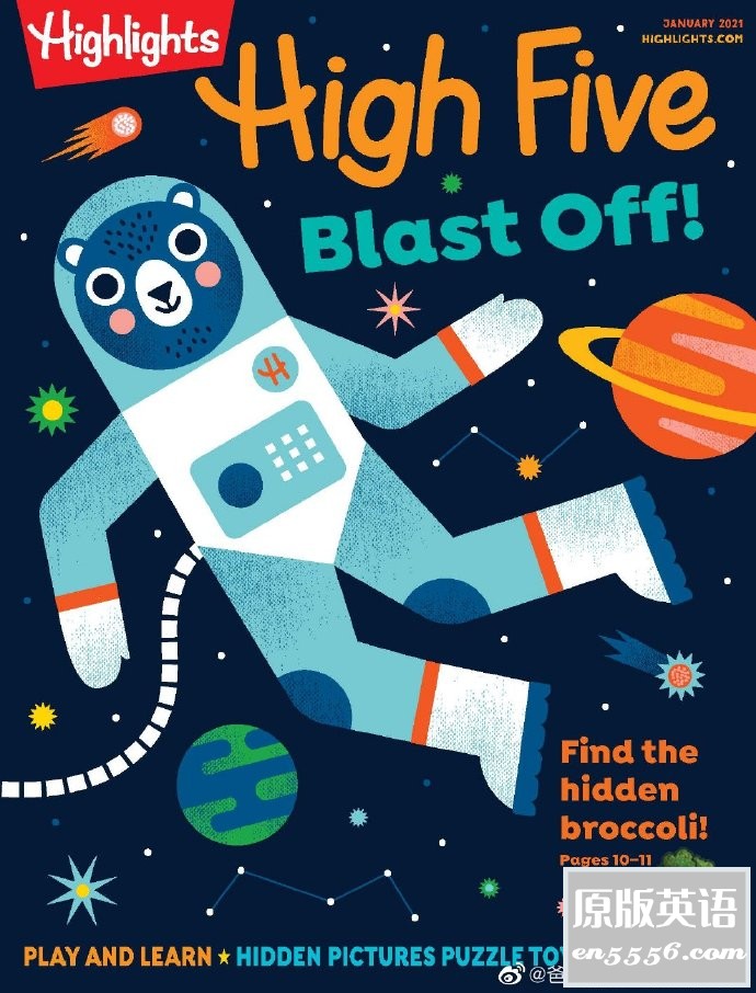 Highlights High Five 杂志 2021年1-12月刊 - 2021全年刊 - Ages 2-69408 作者:羽化尘 帖子ID:266613 