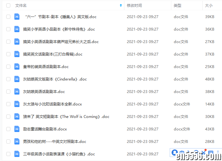 儿童英语剧本 156份合集6791 作者:nxy75 帖子ID:266694 
