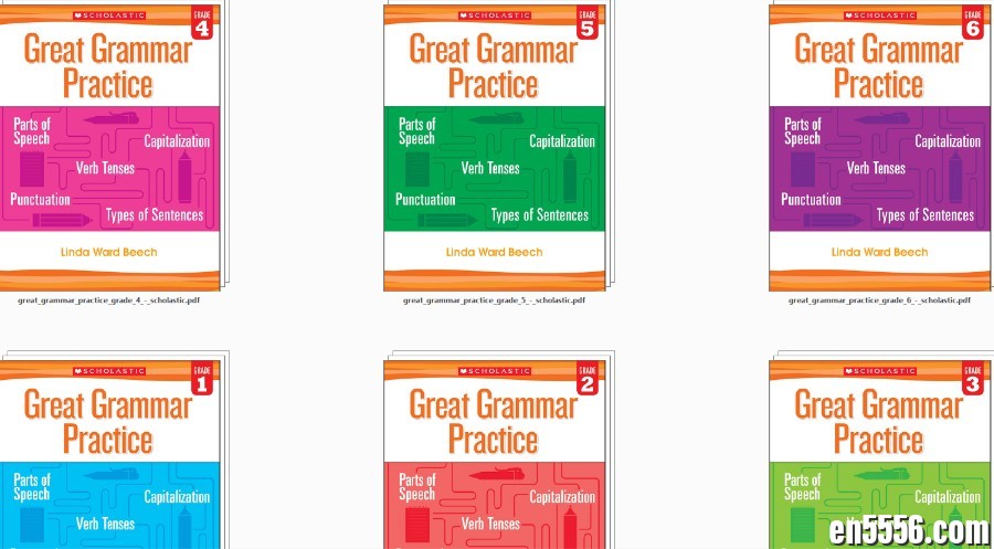 Scholastic Great Grammar Practice G1-6 PDF 美国学乐英语语法练习册7586 作者:无敌 帖子ID:267247 