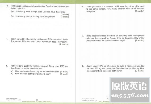 新加坡SAP系列练习册（英语、奥数、词汇、数学、语法）6612 作者:无敌 帖子ID:267310 