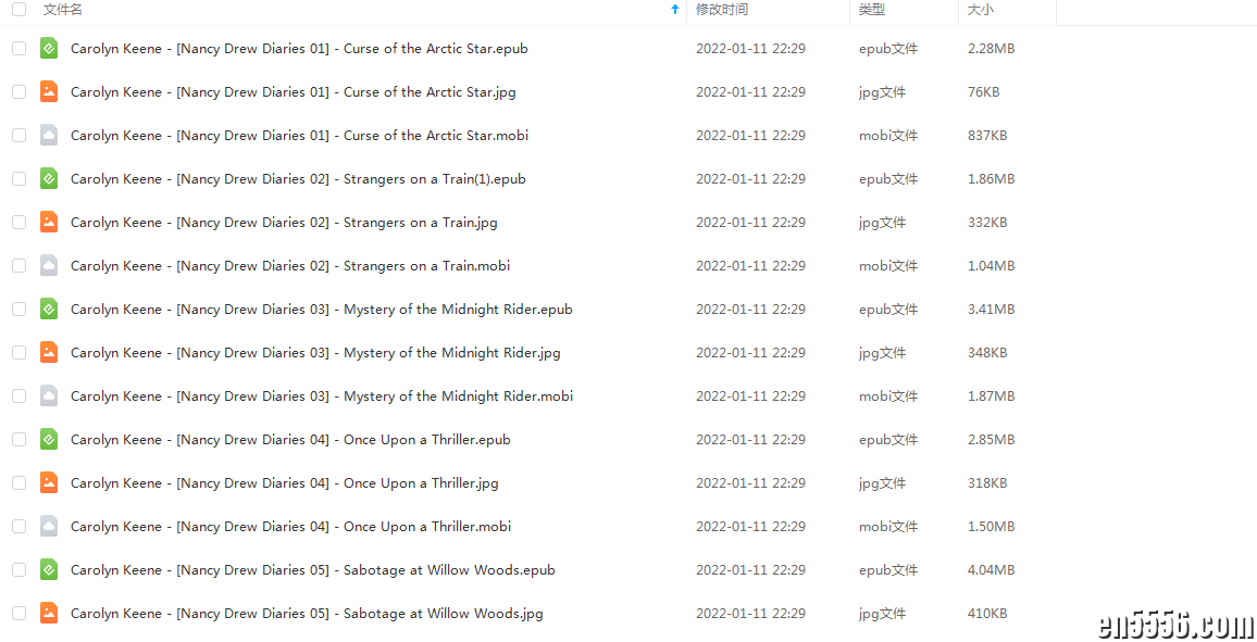 Nancy Drew Diaries Series - Carolyn Keene 电子书+MP3共21册7492 作者:wx_e5ac3aa1ac 帖子ID:267826 