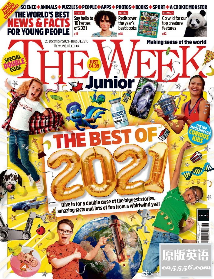 The Week Junior 2021年全年刊1月-12月 英国青少年时事新闻杂志【全网最全53期】4362 作者:沐兮 帖子ID:268308 