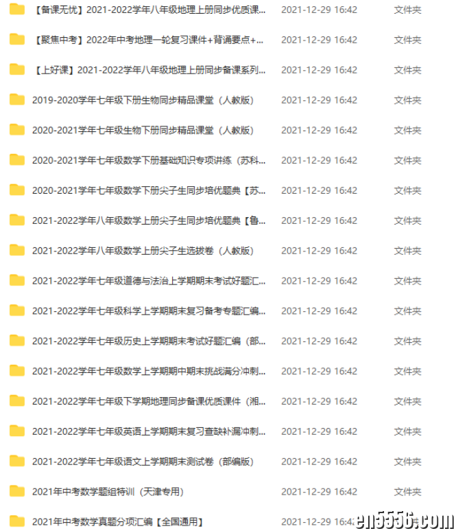 2021年初中电子资料合辑8258 作者:wx_e5ac3aa1ac 帖子ID:268527 
