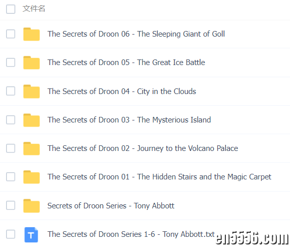 英语初级章节书儿童kindle读物小学生英语课外阅读The Secrets of Droon 全36册+8册特别版和配套MP3音频4621 作者:shengbo12356 帖子ID:268679 