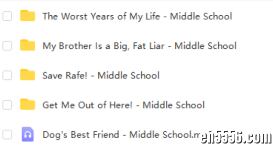 Middle School Collection 地狱高中生活 英语章节小说 5册 音频2217 作者:wx_dd58b97962 帖子ID:268968 