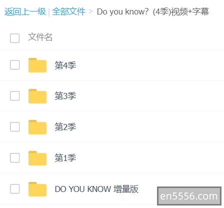 BBC出品Do You Know？全四季（视频+字幕）4438 作者:wx_50ea252c38 帖子ID:269867 
